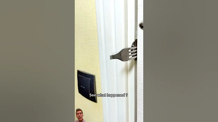 How to Lock the Door Safely if the Key is Broken. #diy #doors #tips #tricks #lifehacks