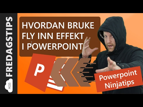 How to use the Fly inn effect in Powerpoint