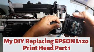 My DIY EPSON L120 PRINT HEAD REPLACEMENT PART 1