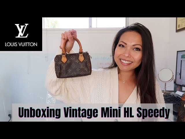 LOUIS VUITTON AUTHENTIC VINTAGE MINI HL SPEEDY MONOGRAM IN MINT