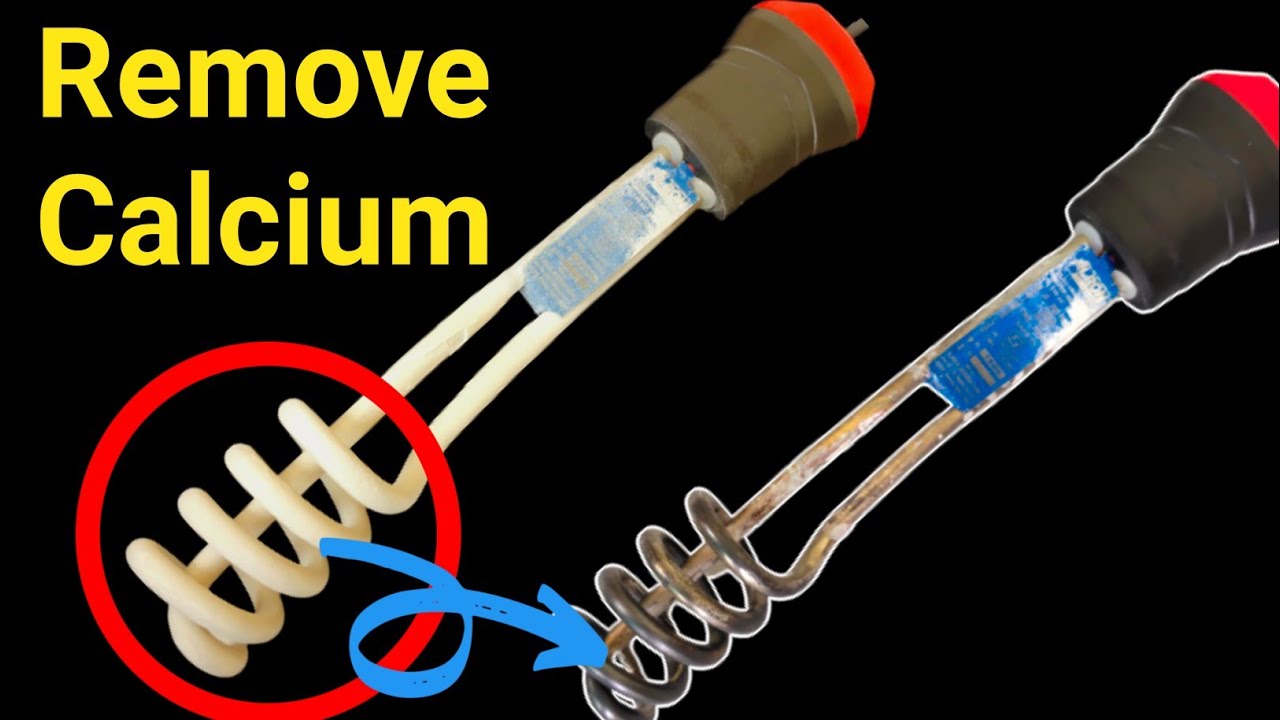 How to clean emerson heater ll What is the white layer on water heater?ll Immersion  heater - YouTube