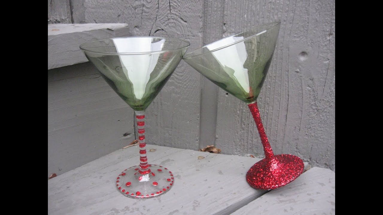 Very Merry Martini Glasses Craft Tutorial - Craft Klatch