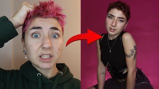 Pink to BROWN Hair (+body) Transformation