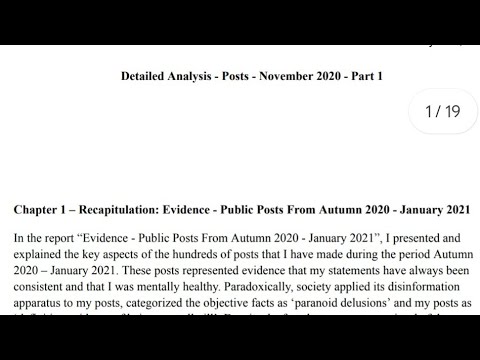 Detailed Analysis - Posts - November 2020 - Part 1 - YouTube