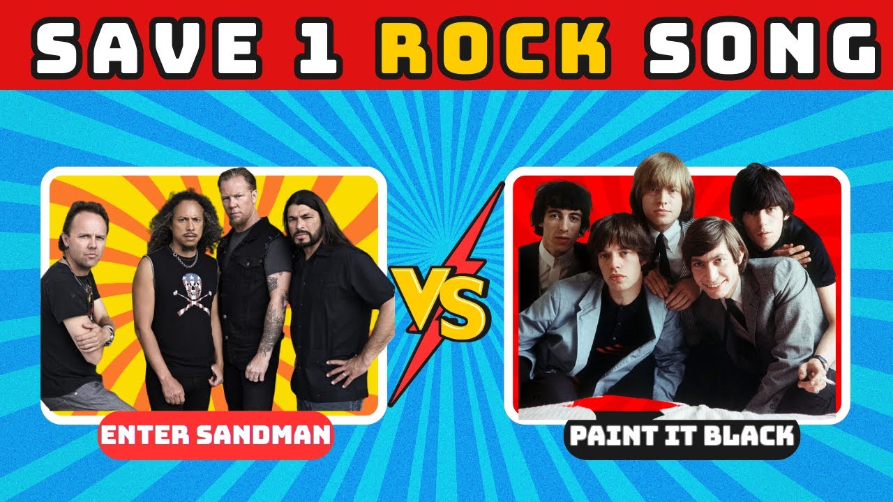 Save One Song : ⏪ Rock Editon🤘| Music Quiz