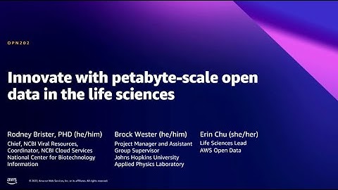 AWS Summit DC 2022 - Innovate with petabyte-scale open data in the life sciences