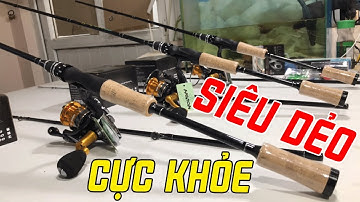 999k Bộ số 28 Cần Câu Lure Cá Lóc  Long Giang - Siêu Dẻo Dai - Cần Câu Máy Xịn