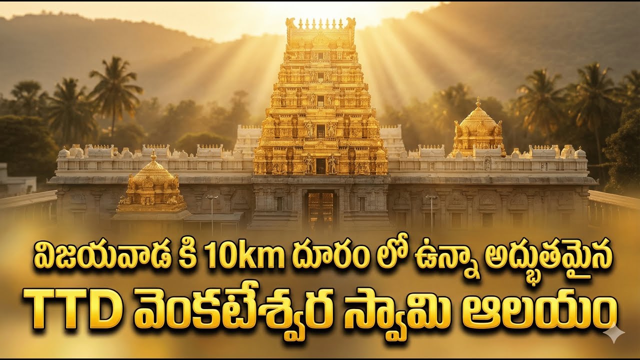 👉అమరావతి దగ్గర దాగి ఉన్న TTD ఆలయం😲|వెంకటపాలెం| Vijayawada to Tulluru Vlog in Telugu 