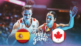 SEMI-FINALS: Spain v Canada | Full Basketball Game | FIBA U19 Women's Basketball World Cup 2023