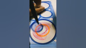 how to make simple spirograph easy drawing satisfying video #artinstructio #easyeasydrawing#art#asmr