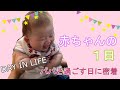 赤ちゃんの1日【生後３ヶ月】｜パパと過ごす日に密着｜Day In Life of 3-month baby