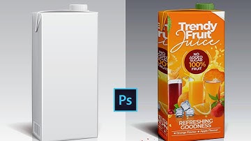How to make a Juice Packaging mockup | Photoshop Mockup Tutorial