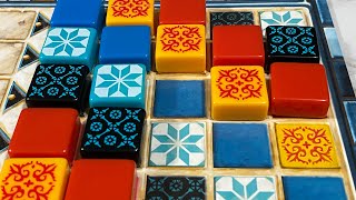 Azul | 2 Player Playthrough | Board game