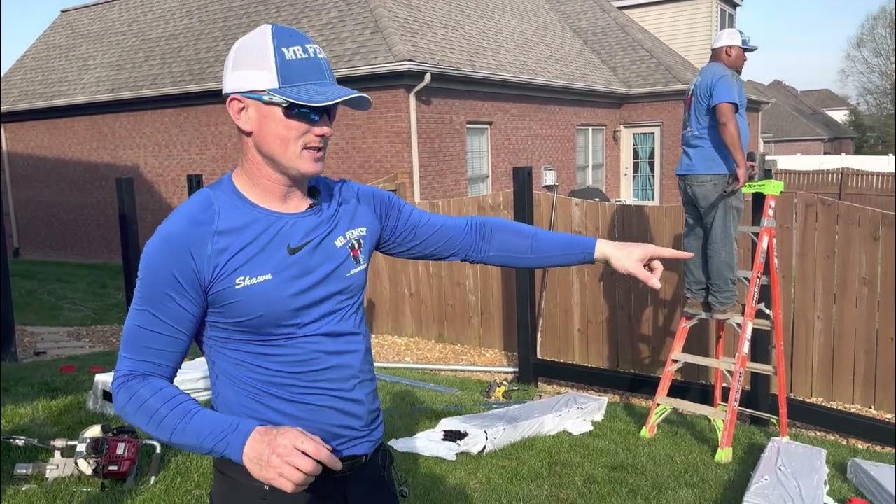 Driven No Dig Vinyl fence system. YouTube