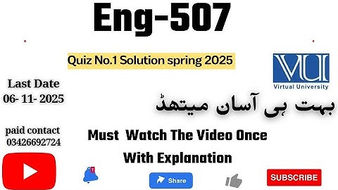ENG507 - Phonetics and Phonology (Quiz 1) 💯 Percent Correct Paid Whatsapp 03426692724