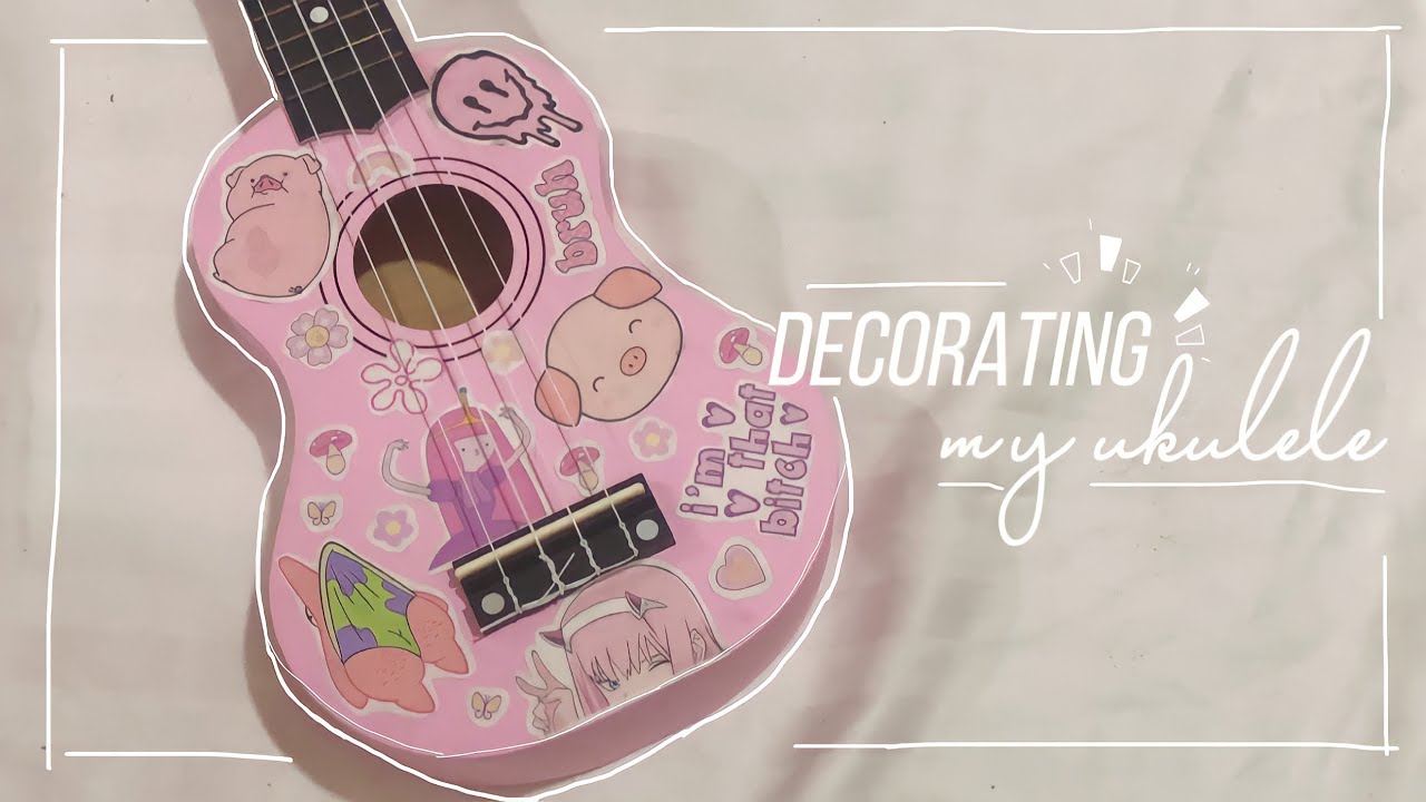 Decorating my ukulele🌷 YouTube