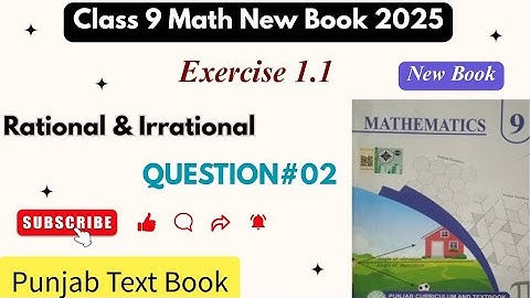 Class 9 Math | Unit 1 – Exercise 1.1 | Q2 – Representation on Number Line | New Book 2025 – PCTB