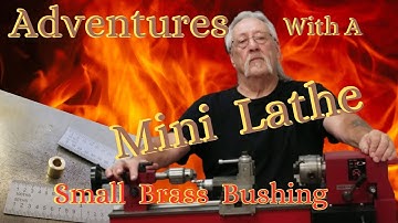 Een kleine messing bus draaien