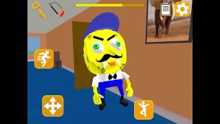 Hello Sponge Neighbor Escape 3D ~ LEVEL 12 #1 (1) ~ iOS, Android, Game screenshot 3