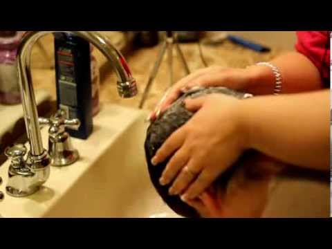 ASMR Head massage - relaxing shampoo