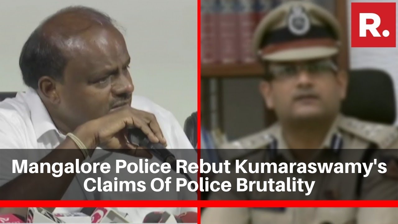 Mangalore Police Rebut Former Karnataka CM HD Kumaraswamy's Evidence Claims Of Police Brutality