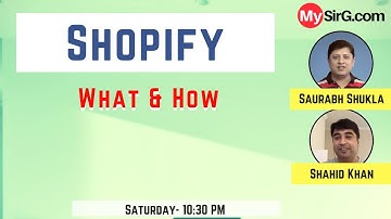 MySirG Webcast #44 | Shopify