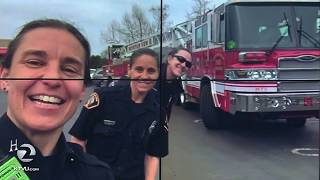 First all-female Mountain View fire crew discuss making history, viral moment