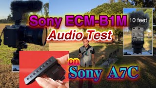 Sony ECM-B1M Digital Shotgun Microphone Audio Test (on Sony A7C)