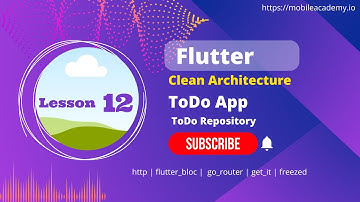 Flutter | Clean Architecture |  ToDo Repository