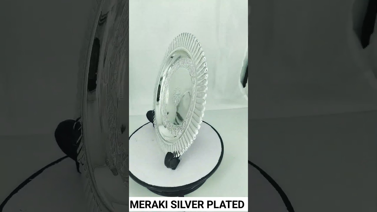 thali silver plated // meraki silver plated  