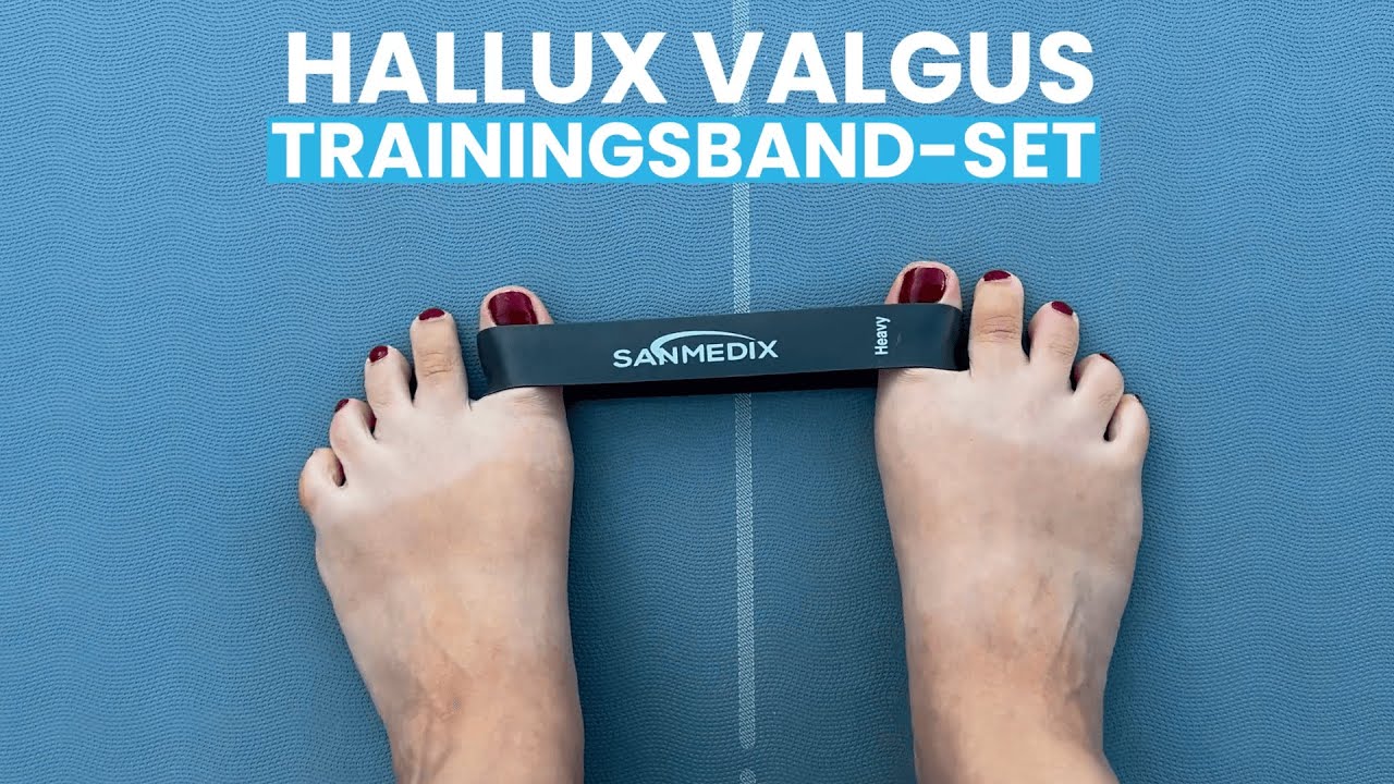 RestoreFeet Fußtrainer Bänder Set - 3 Widerstandsbänder Gegen Hallux Valgus