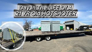 A Day In A Life Of A 21 Yr OLD HOTSHOTER! | Hotshot Vlog#hotshottrucking #hotshot #cdl