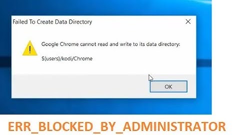Failed to Create Data Directory Google Chrome cannot read and write to its data directory