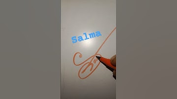 Salma name signature style #shorts #signature #calligraphy