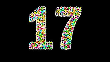 Learn Number 17 on 3d Color Balls | Sparta Neon Outline Effects (sponsored by preview2effects)