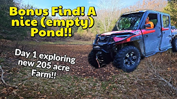 DAY 1 of exploring our new 205 acre farm! Project 205 is Underway