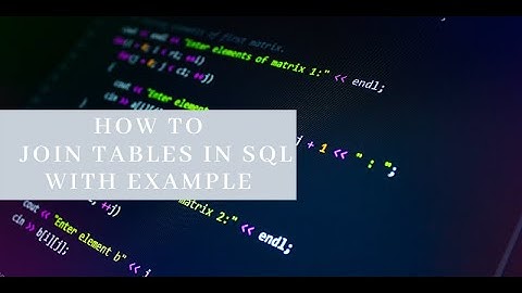 How to JOIN Tables in SQL with an Example In Urdu / Hindi - Learncodeweb