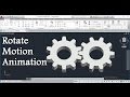 How To Create 3D Gear Rotate Motion Animation In AutoCAD - Script (Rotate) Command