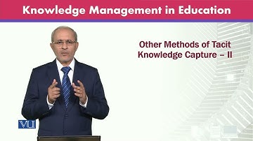 Other Methods of Tacit Knowledge Capture - II | Knowledge Management | MGTE630_Topic051
