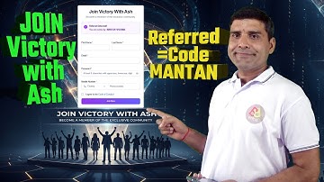 JOIN Victory with Ash Referred Code=MANTAN #VICTORYWITHASH #VICTORYWITHASHUPDATES #ONPASSIVE