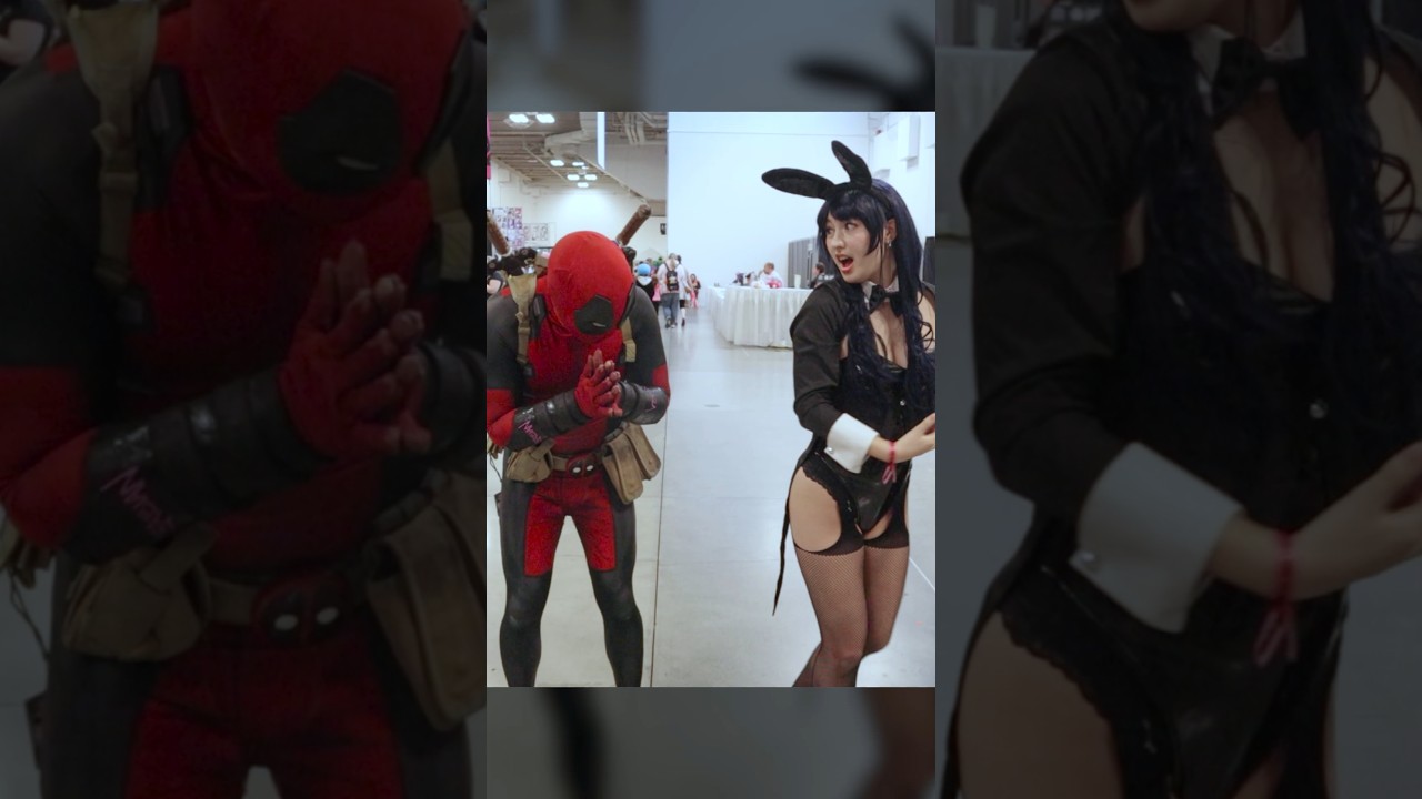 Deadpool loves bunny suits 😍 #deadpool #anime #cosplay