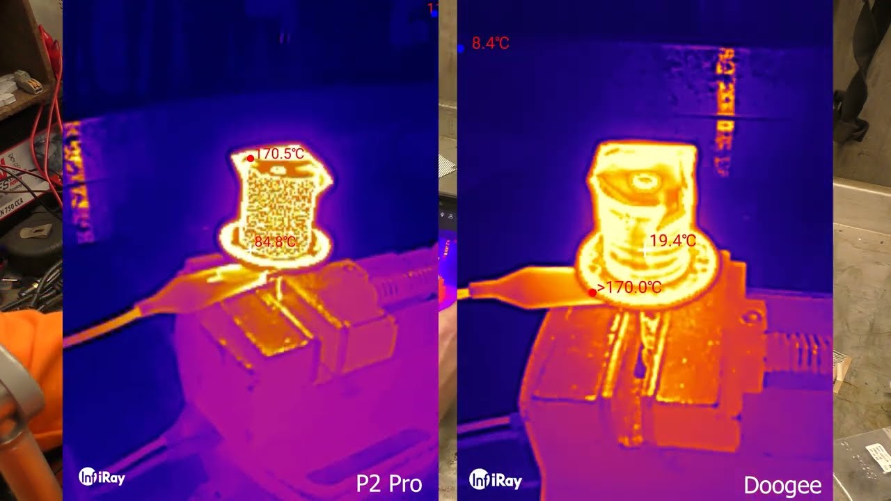 Infiray P2 Pro (plus macro) - test / review - compared to Flir One