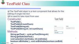 AWT Controls I (Unit 1- Lecture 3)