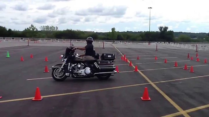 Jeff Whisler, side saddle on Harley