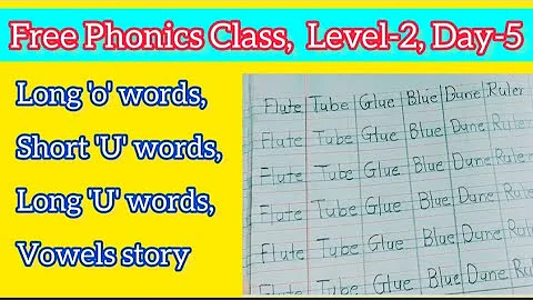 FREE PHONICS CLASS,  LEVEL- 2, DAY- 5. - DayDayNews