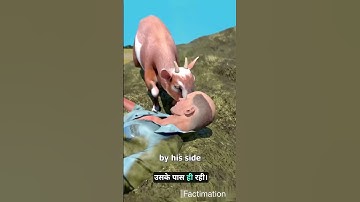 Buried In Manure And Saved By A Goat🫣#shorts