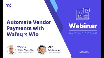 Automate Vendor Payments with Wafeq X Wio - [Live Demo]