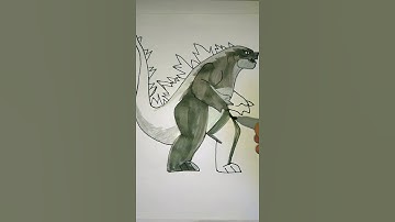 Godzilla vs Kong 2021 Drawing #Short #ytshort