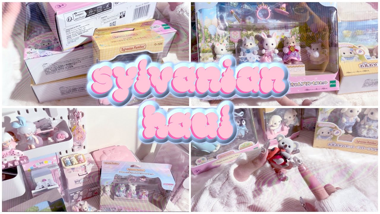 sylvanian families haul ,, asmr unboxing