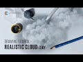 how to draw realistic clouds with pencil and graphite powder | realistic sky drawing tutorial